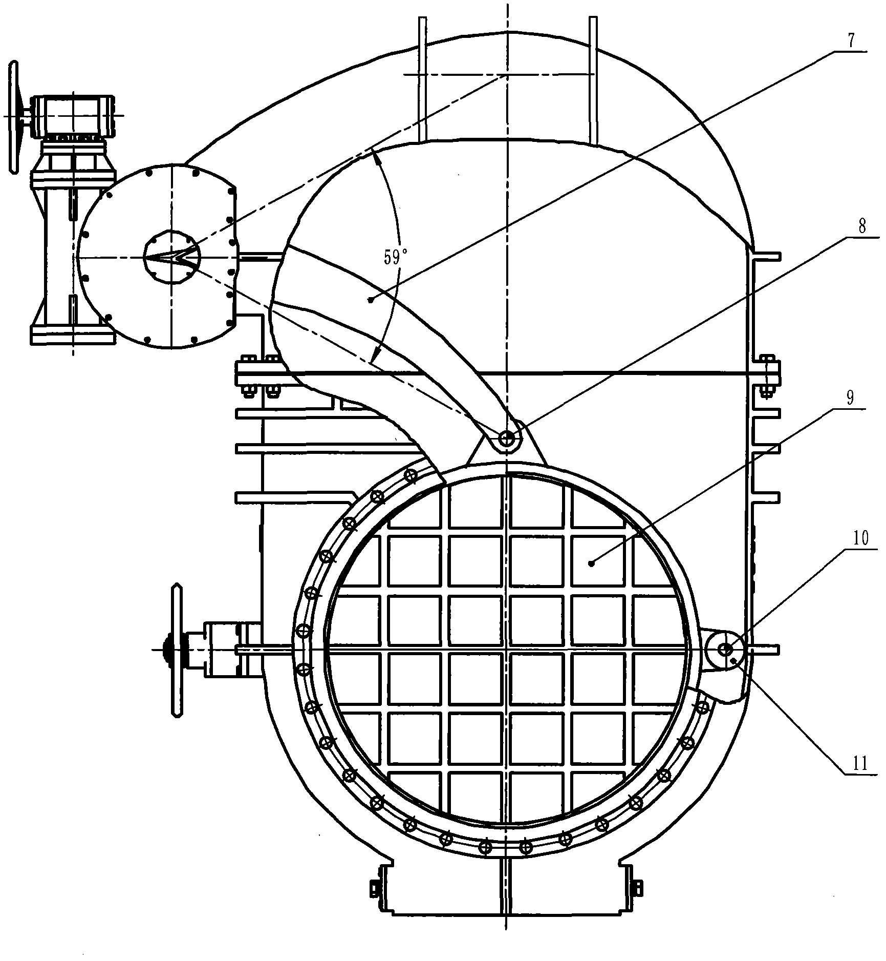 Double-drive single-gate-disc gas gate valve