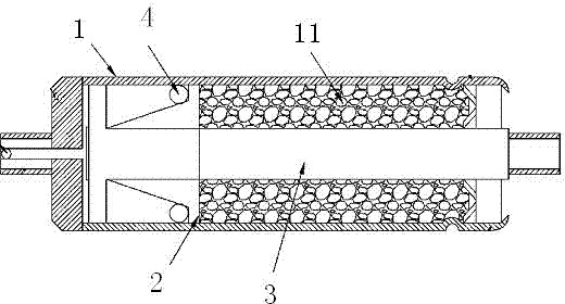 Oil and gas mixed damper