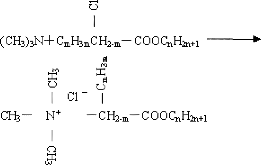 Carboxylic acid higher alcohol ester-trimethyl ammonium chloride and application thereof in clay stabilizer