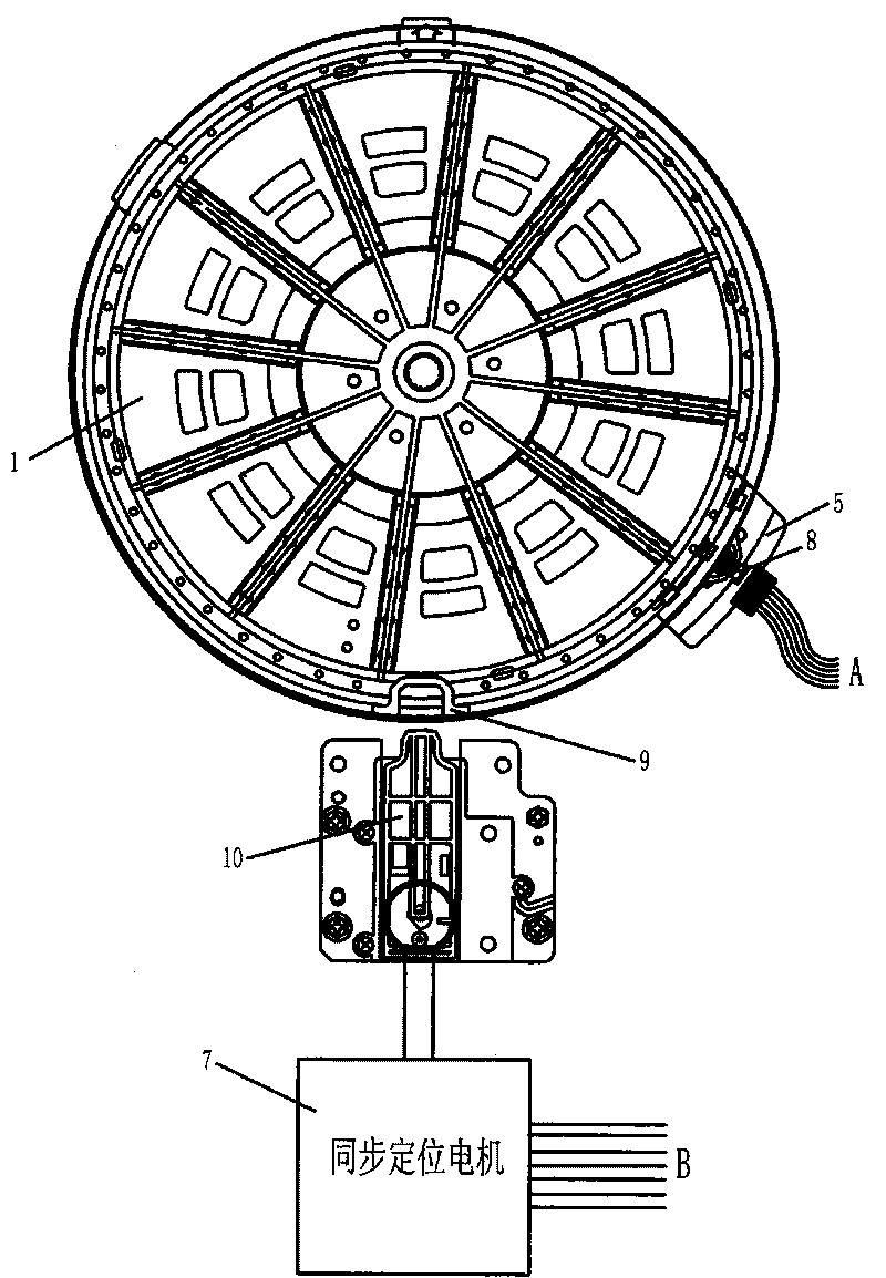 Motor device of top opening barrel washing machine for accurately halting and positioning