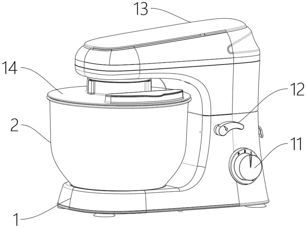 A kind of automatic dough mixing machine and dough mixing method