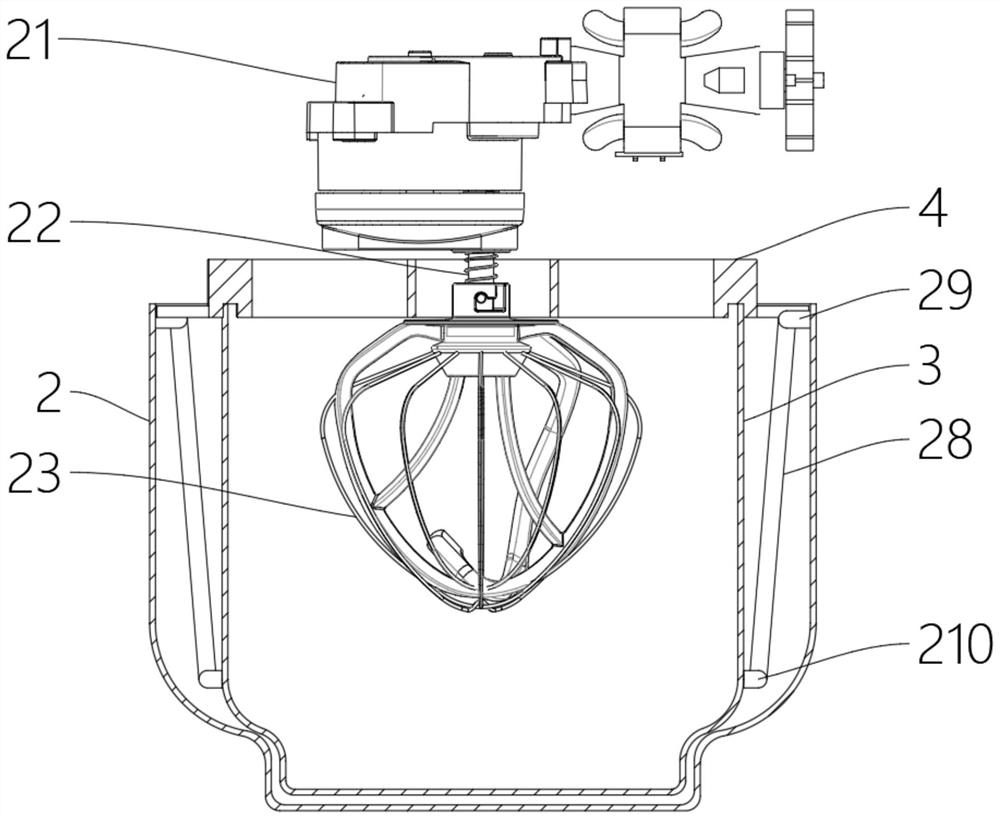 A kind of automatic dough mixing machine and dough mixing method