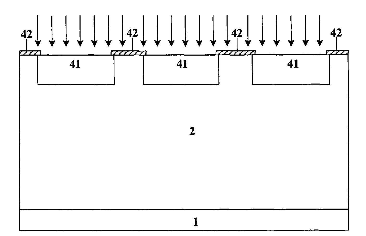 Method for preparing longitudinal high-pressure deep-slot transistor