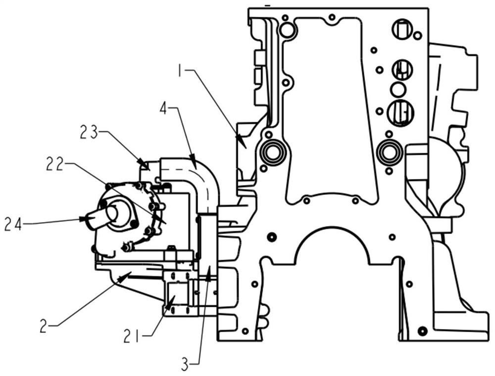 Highly-integrated crankcase ventilation and separation device