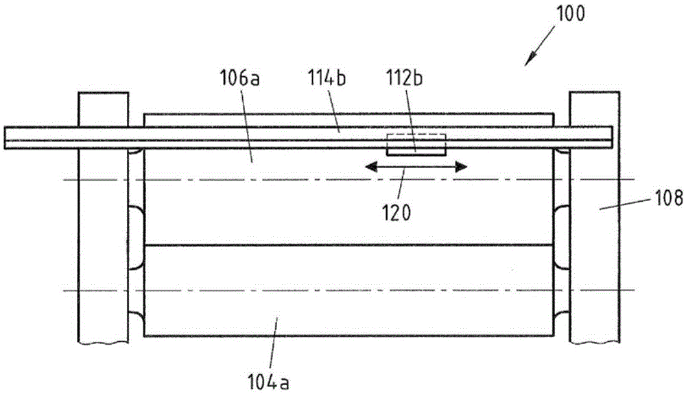 Rolling device and method for conditioning a roll surface