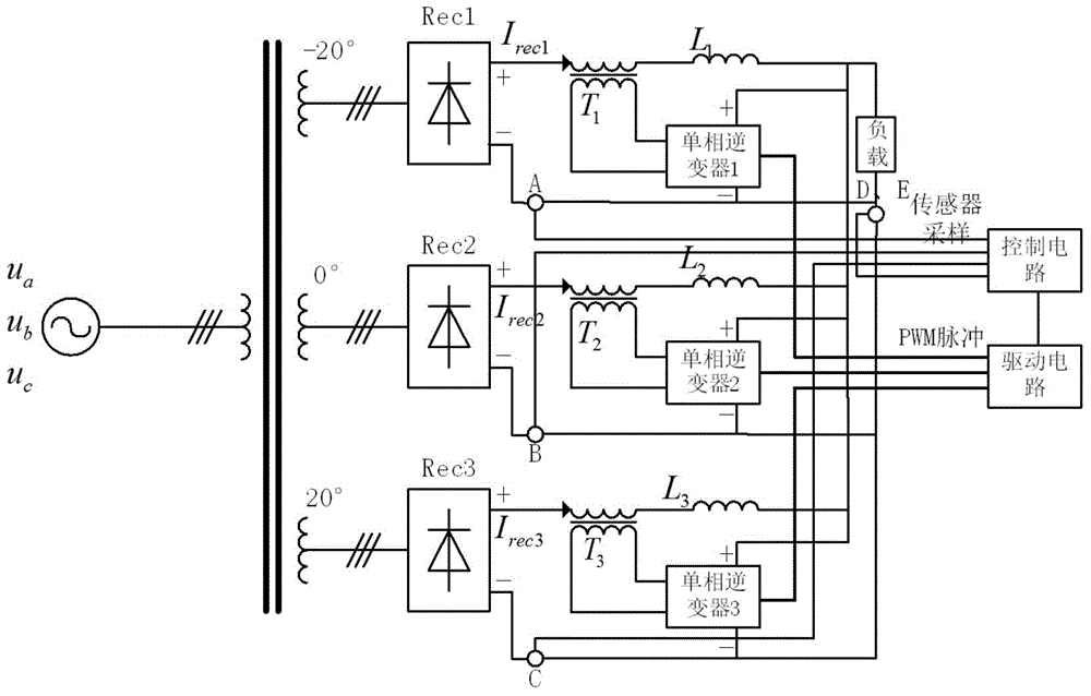 18 pulse wave rectification system harmonic suppression system and method