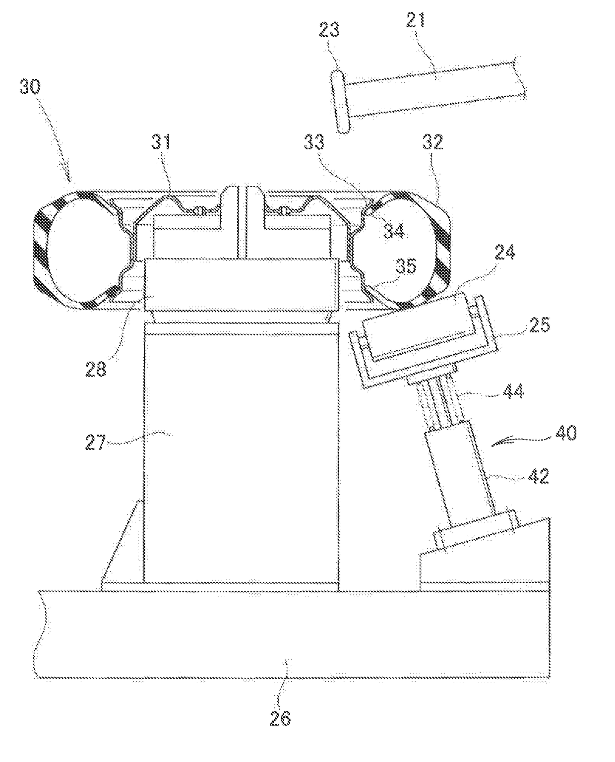 Fitting device for tire assembly and fitting method for tire assembly