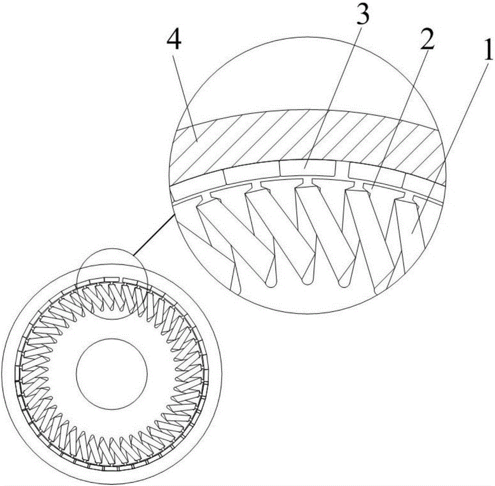 Magnetic path structure of outer rotor permanent magnet brushless motor and assembly method of outer rotor permanent magnet brushless motor