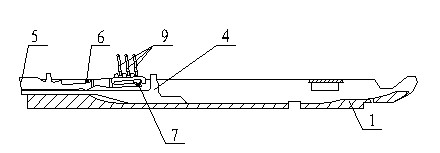 Knitting needle and needle plate component of computerized flat knitter