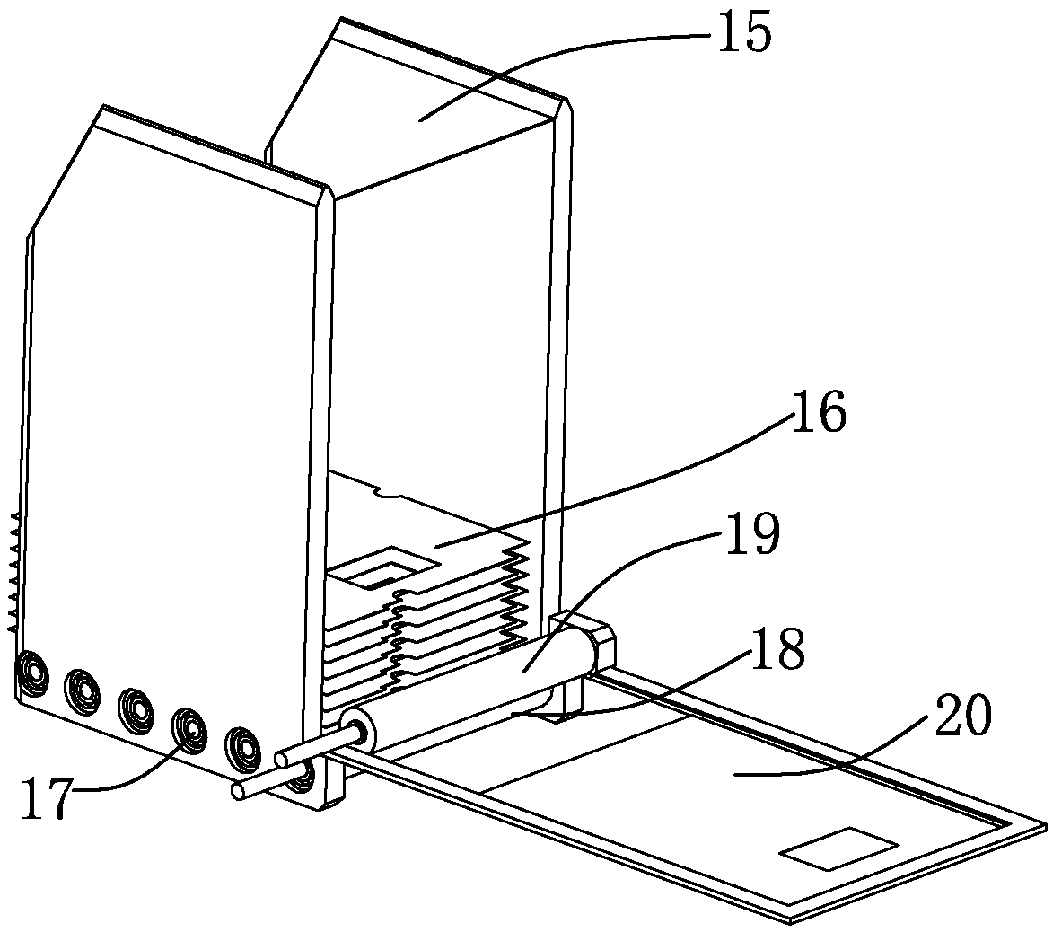 Device assisting in scanning financial accounting documents