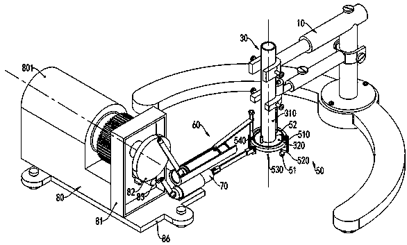 Clamping device for polishing metal material