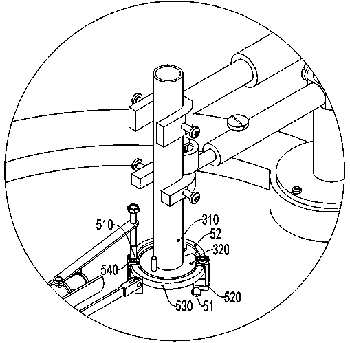Clamping device for polishing metal material
