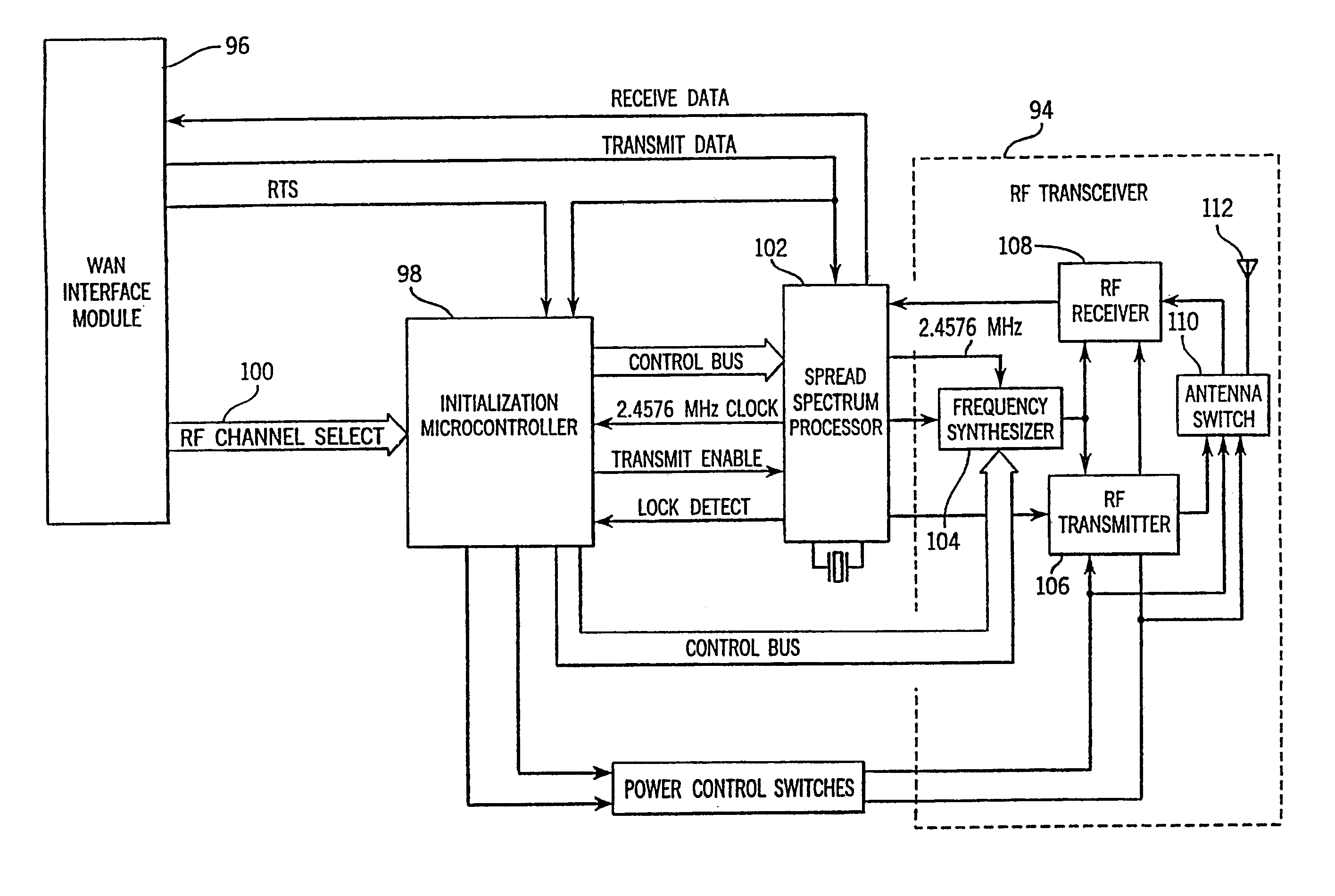 Electronic electric meter for networked meter reading