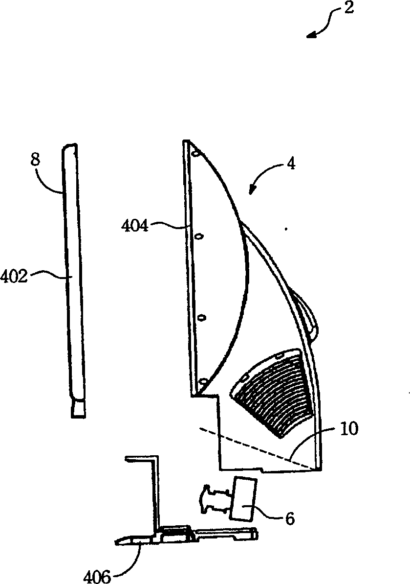 Modular rear projection display and combined device used thereof