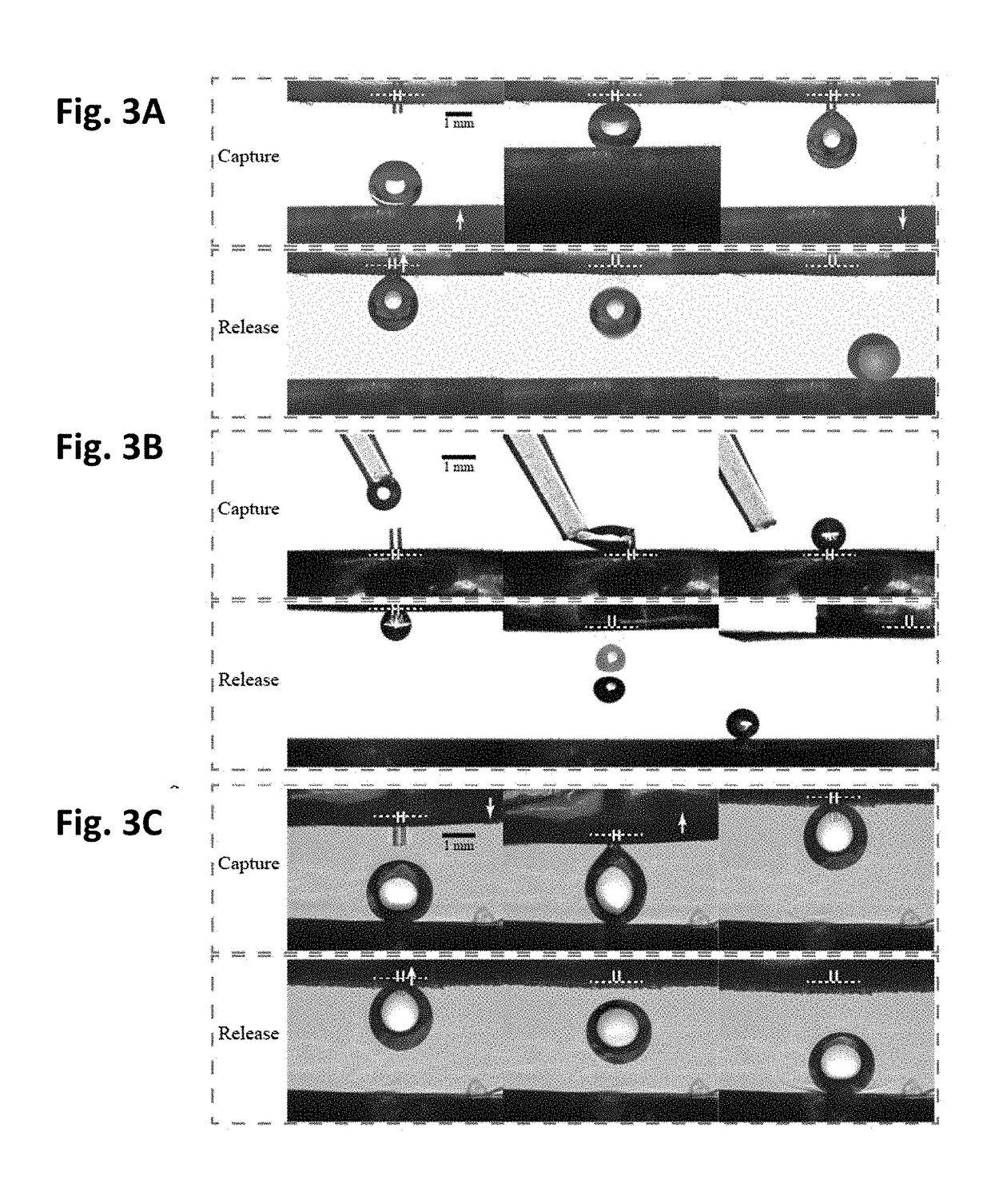 Method for rapid and precise manipulation of a tiny volume of liquid droplets