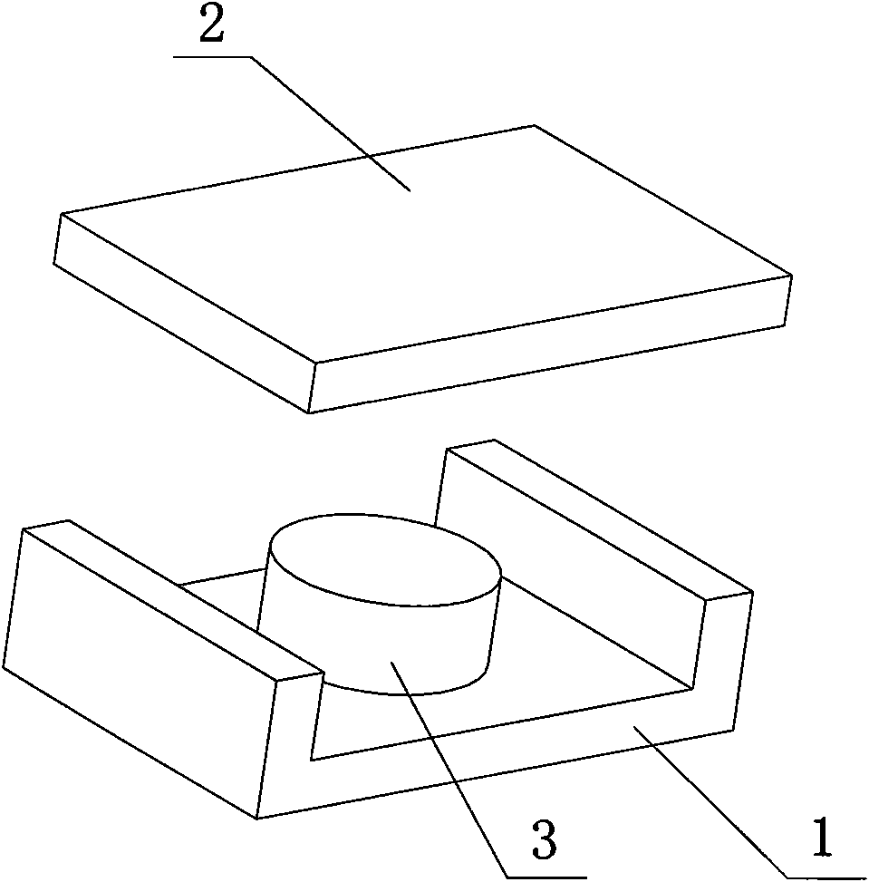 Magnetic core of rectangular flat transformer