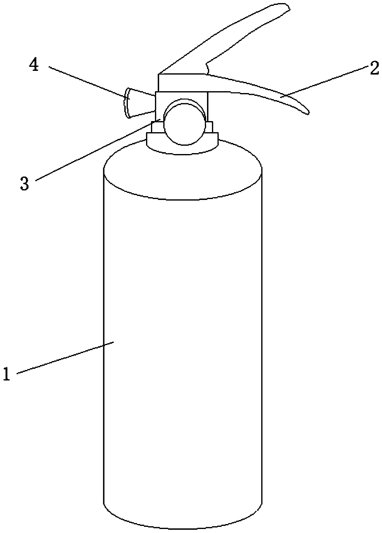 Variable-diameter crushing type dry powder fire extinguisher and fault elimination method thereof