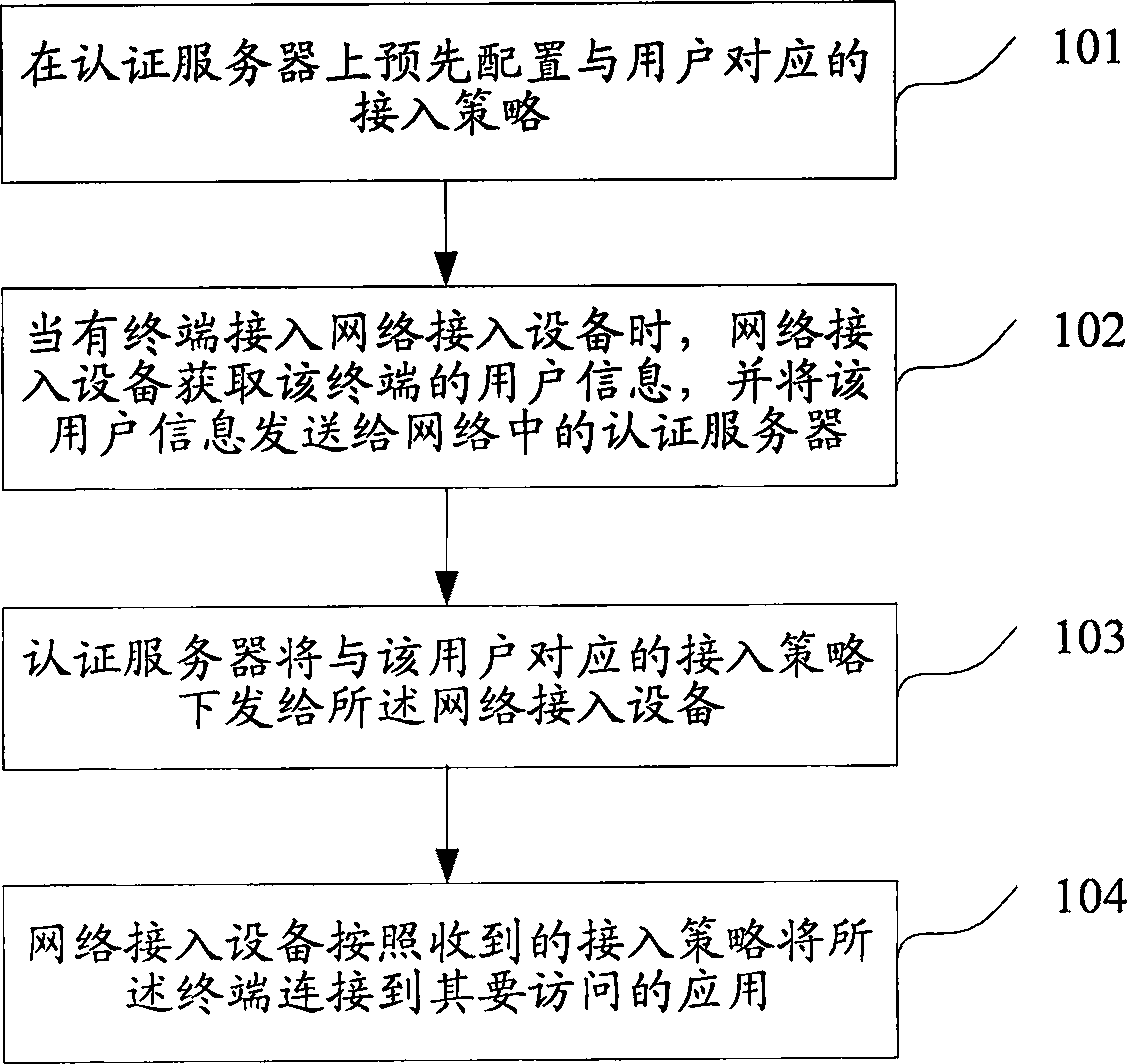 Terminal access method and system