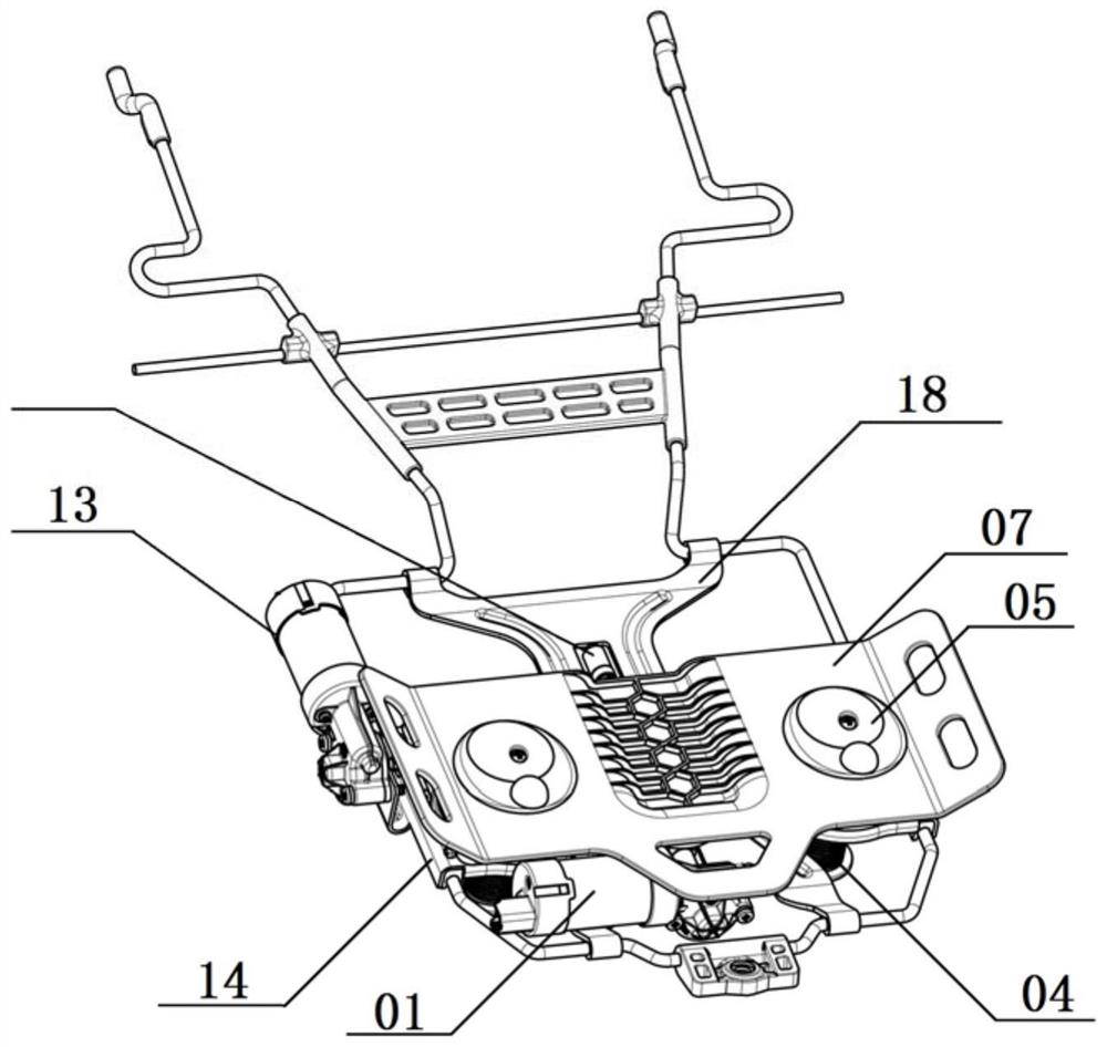 Mechanical massage waist support