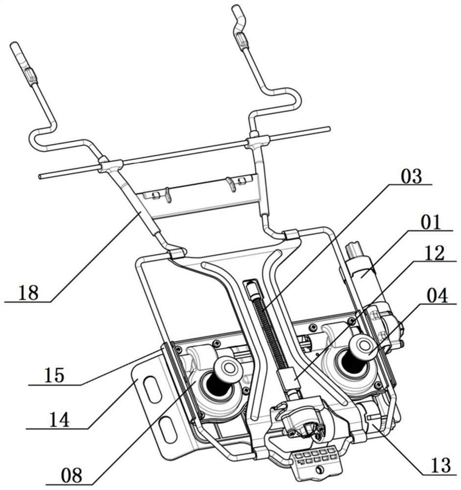 Mechanical massage waist support