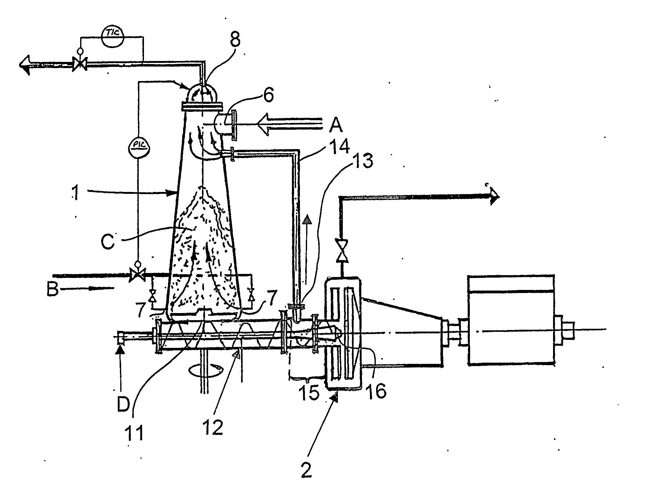 Method and a plant for producing and treating wood fibres