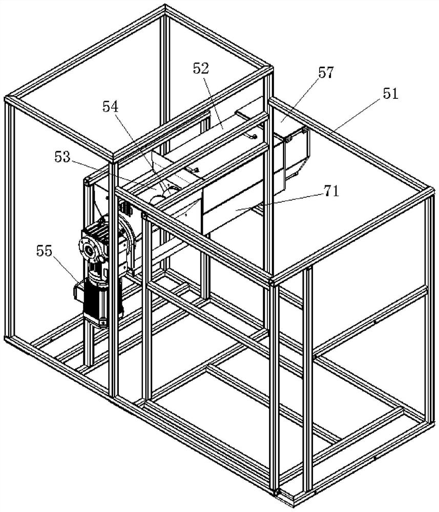 A twisted cage discharge system and discharge method for swill separation