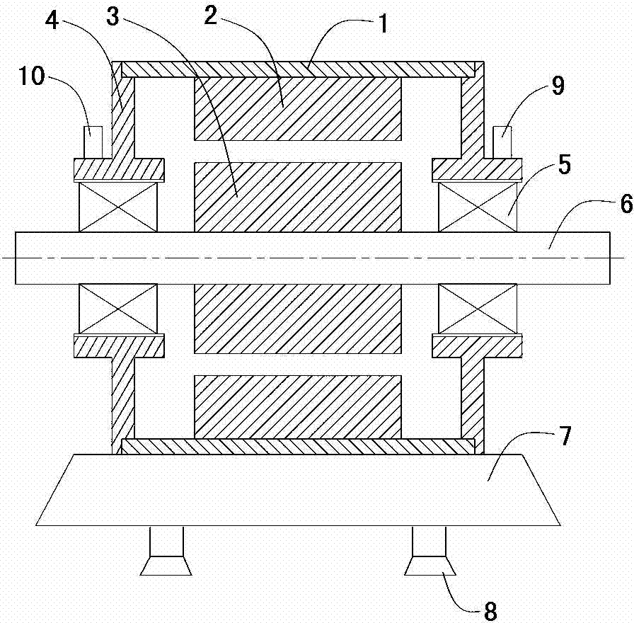 Method and device for judging fault of wind electricity doubly-fed generator rolling bearing