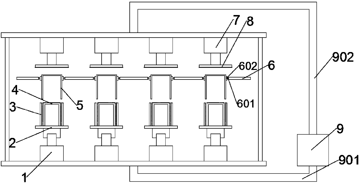 Device for cleaning inner wall and outer wall of can