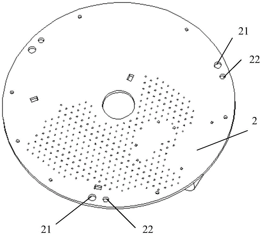 A positioning structure of a pcb board and an upper insulating support