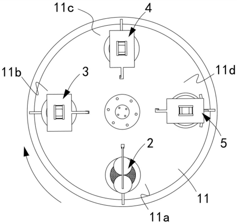 A handicraft production process combining graphite-organic compound