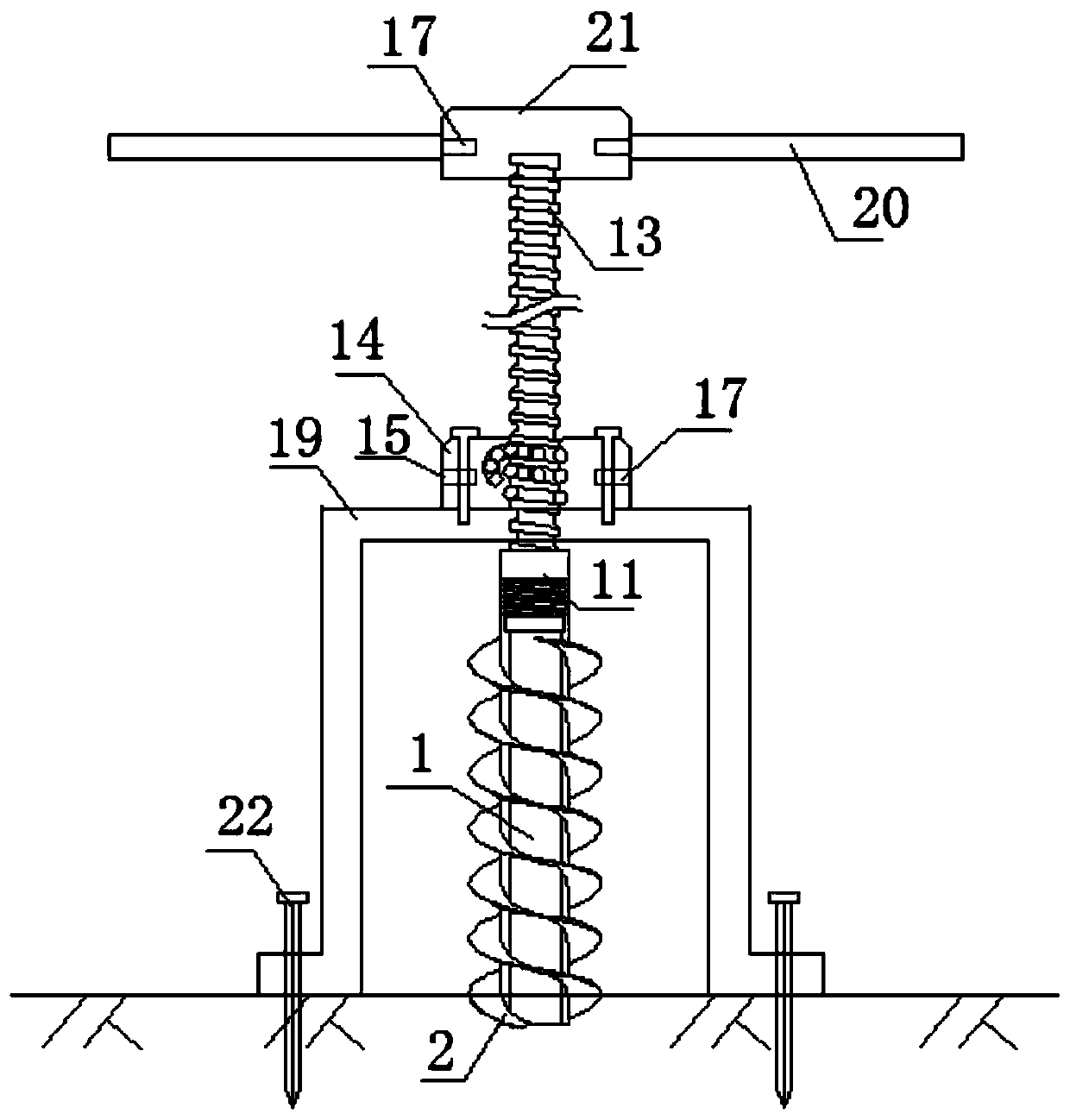 Sampling device for getting undisturbed cohesive soil in exploratory well exploratory trench