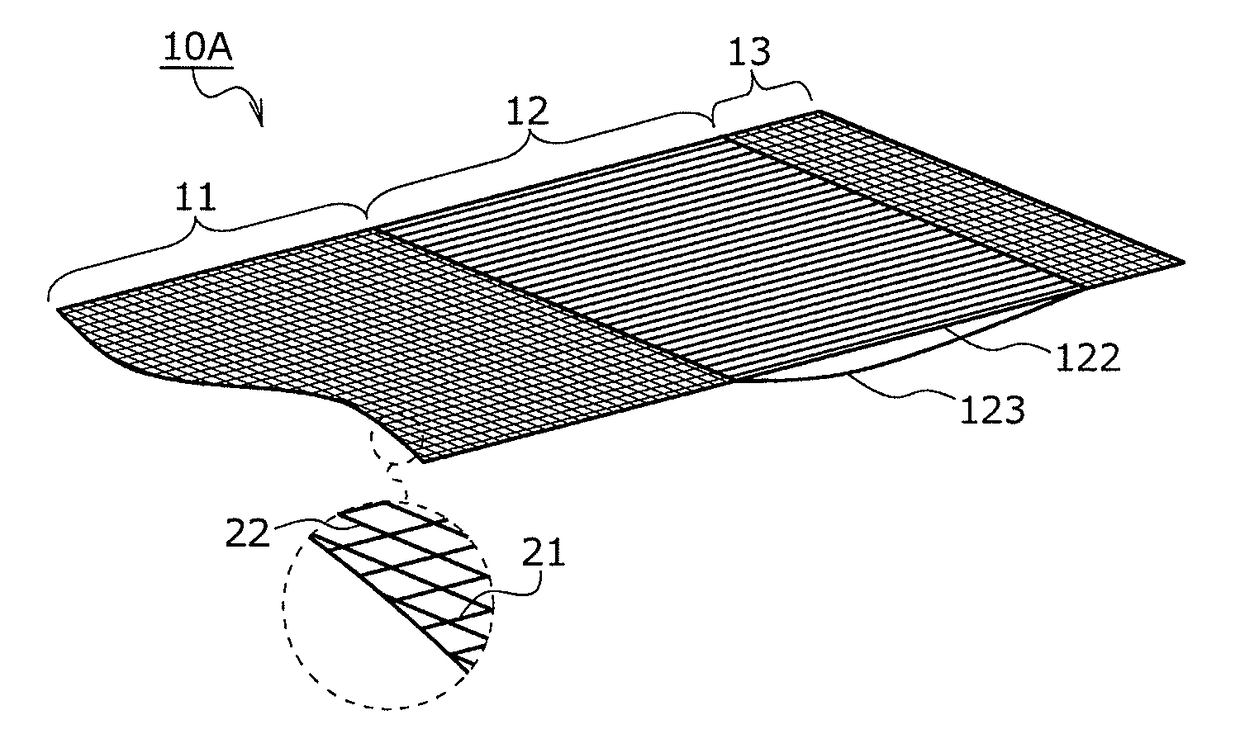Woven fabric, method for manufacturing design woven fabric and method for manufacturing interior material