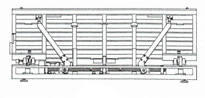 Automatic operation table facet adjusting device