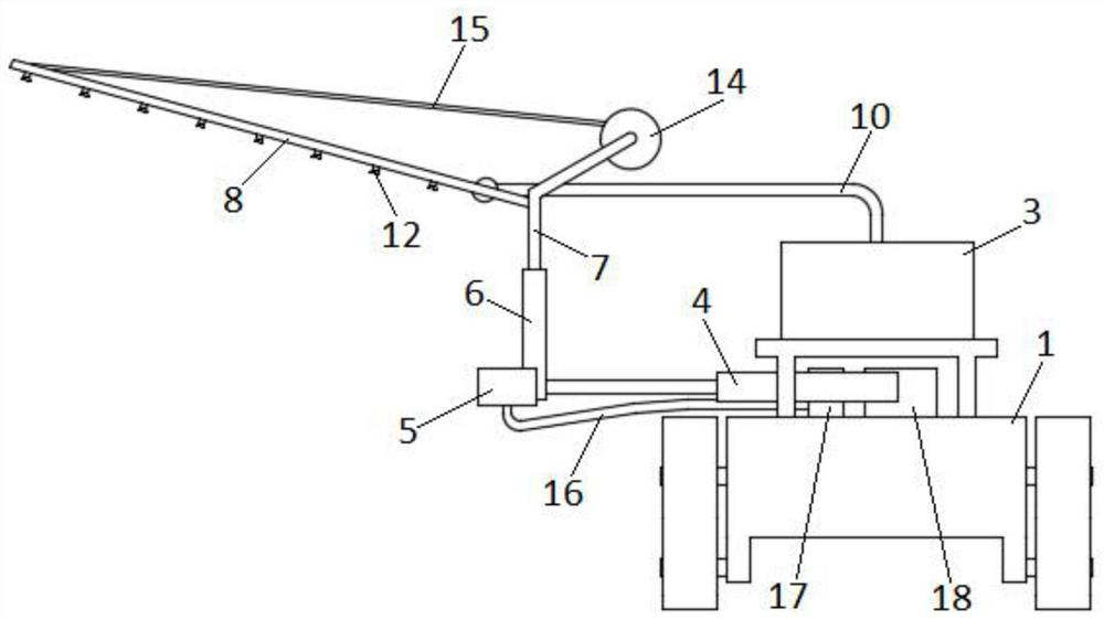 Photovoltaic cell panel cleaning equipment for desert pipe photovoltaic power station