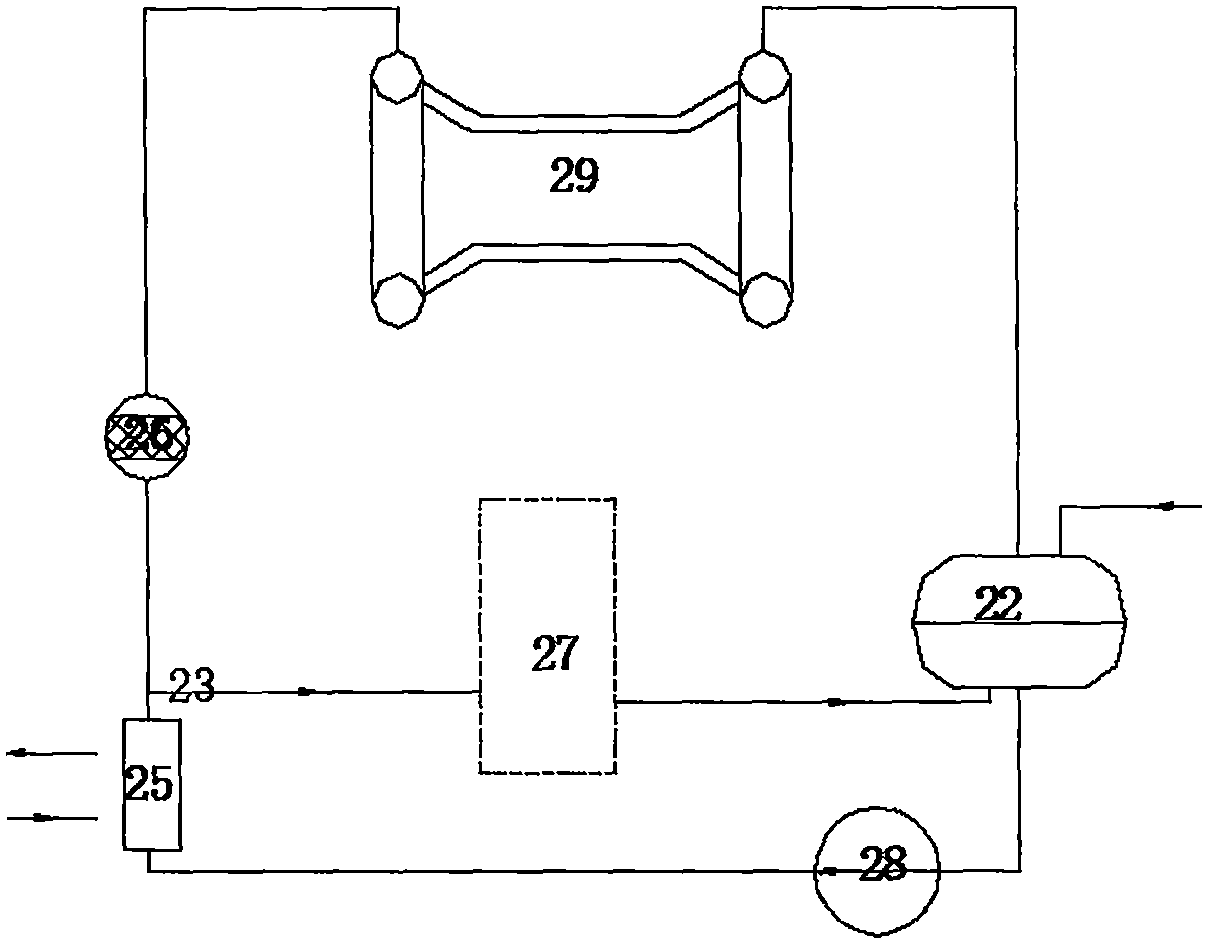 Generator internal cooling water membrane purification and alkalization control treatment device
