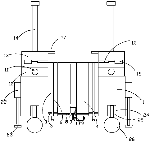 Flange automatic stacking device