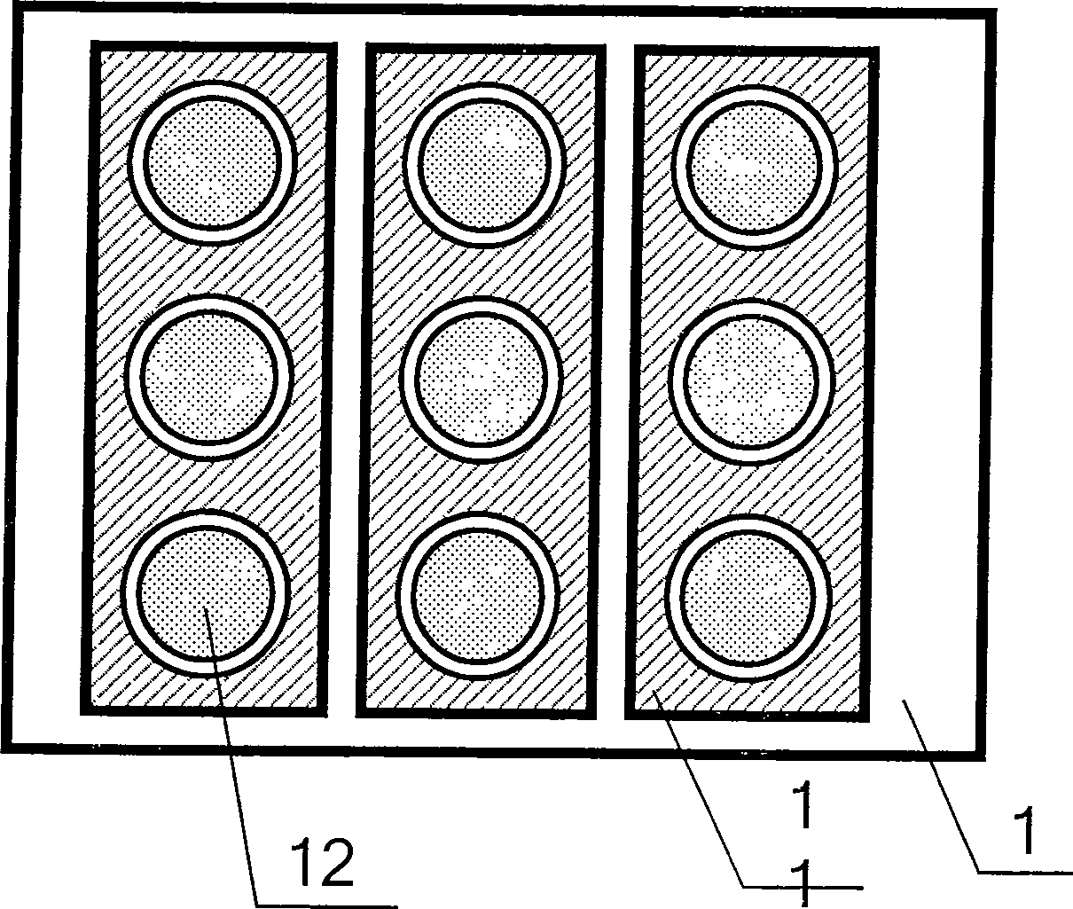 Flat-panel display device with side gate-modulated round-top cathode type emitting structure and its preparing process