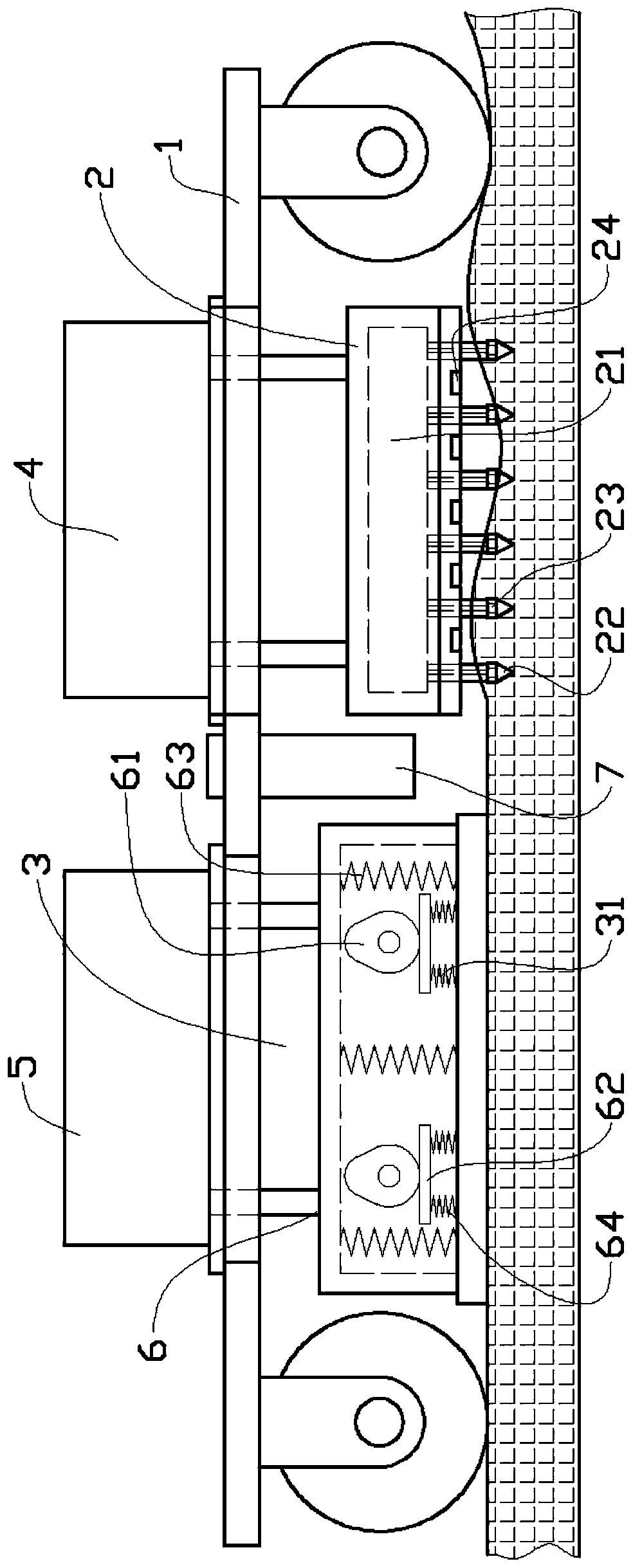 Asphalt pavement leveling device