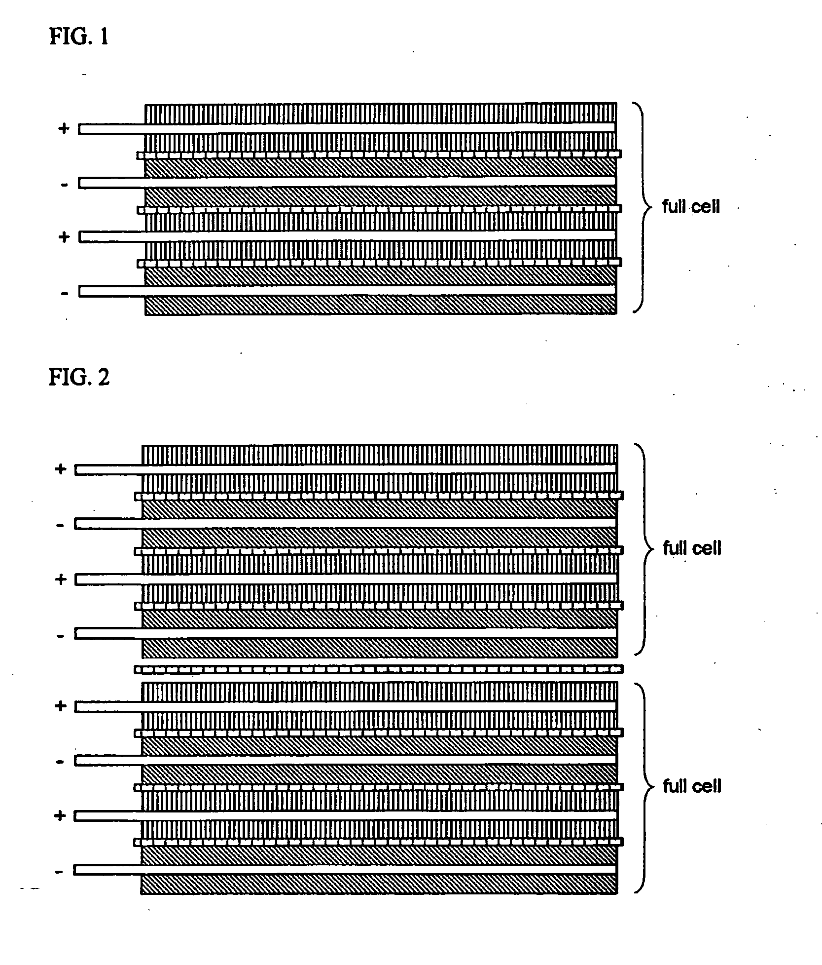 Stacking-typed secondary battery providing two or more operation voltages