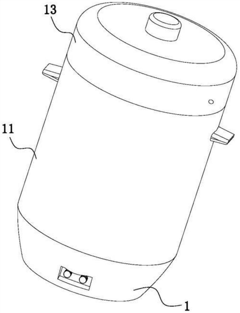 Air pressure regulating system for electric rice cooker