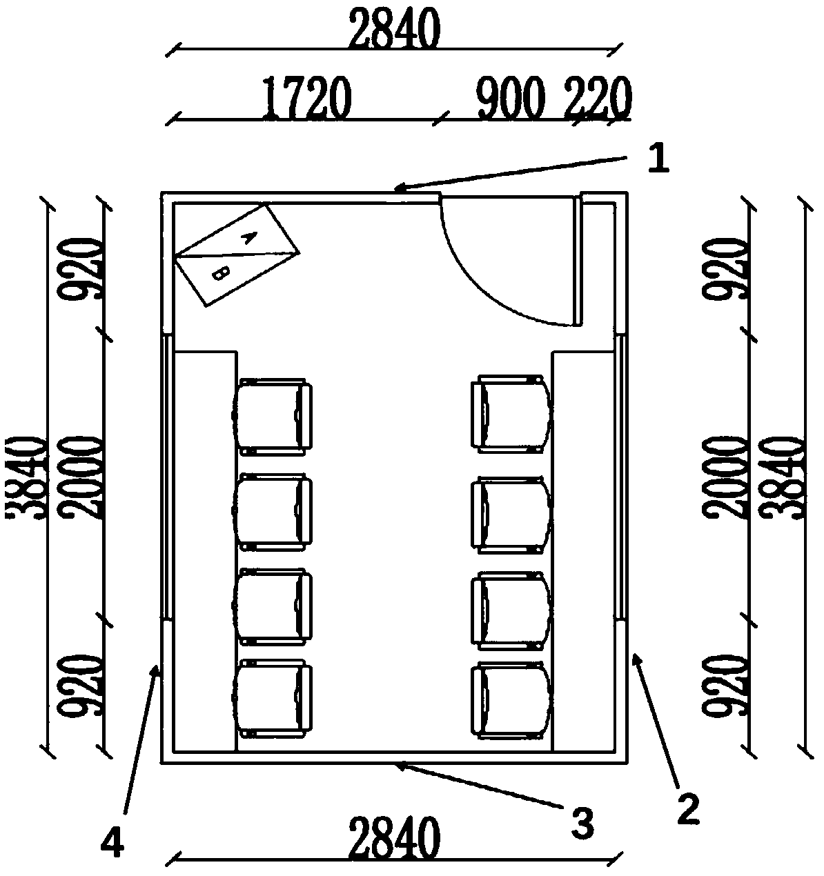 Mobile noise insulation house for people to observe vibration test equipment