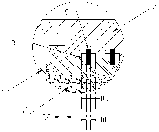 Lead core damping basin rubber bearing and its damping method