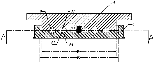 Lead core damping basin rubber bearing and its damping method