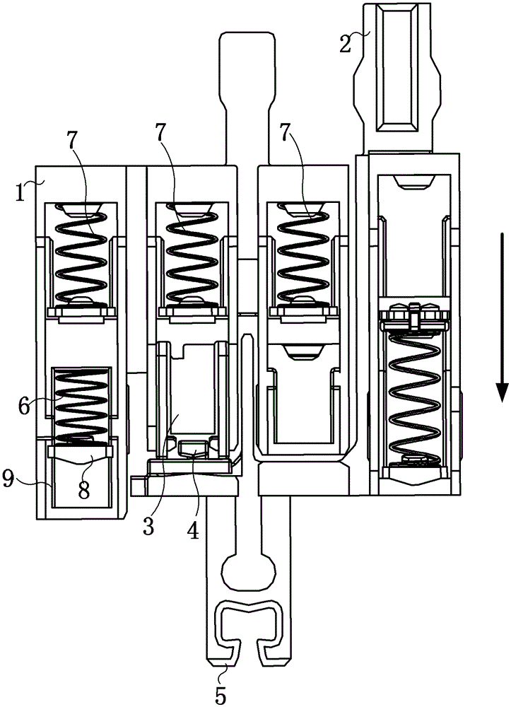 A pre-contact module in a capacitor contactor