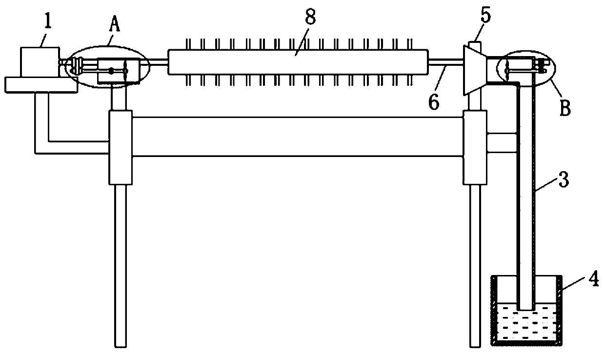 Material conveying device for assembly line production