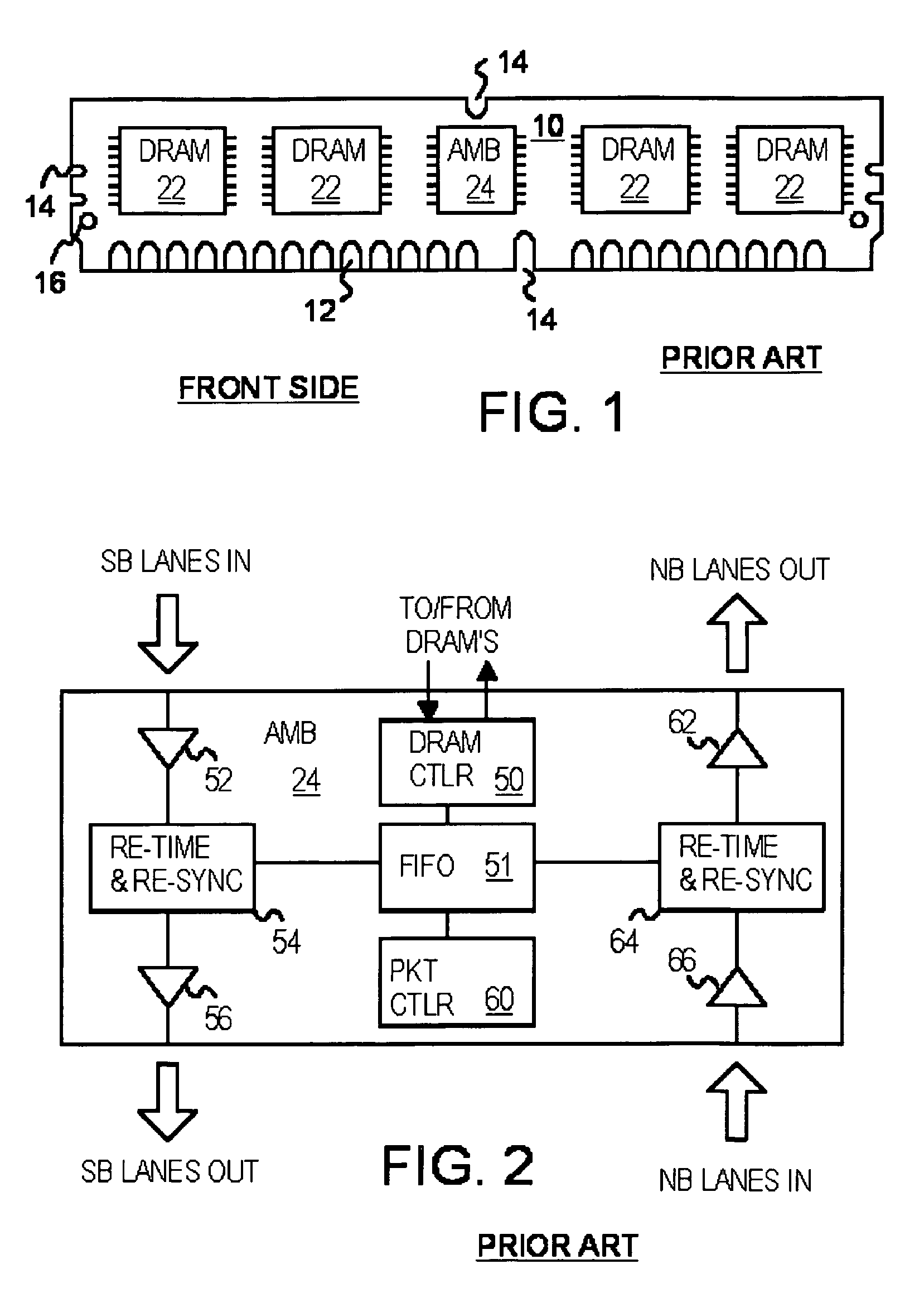Branching memory-bus module with multiple downlink ports to standard fully-buffered memory modules