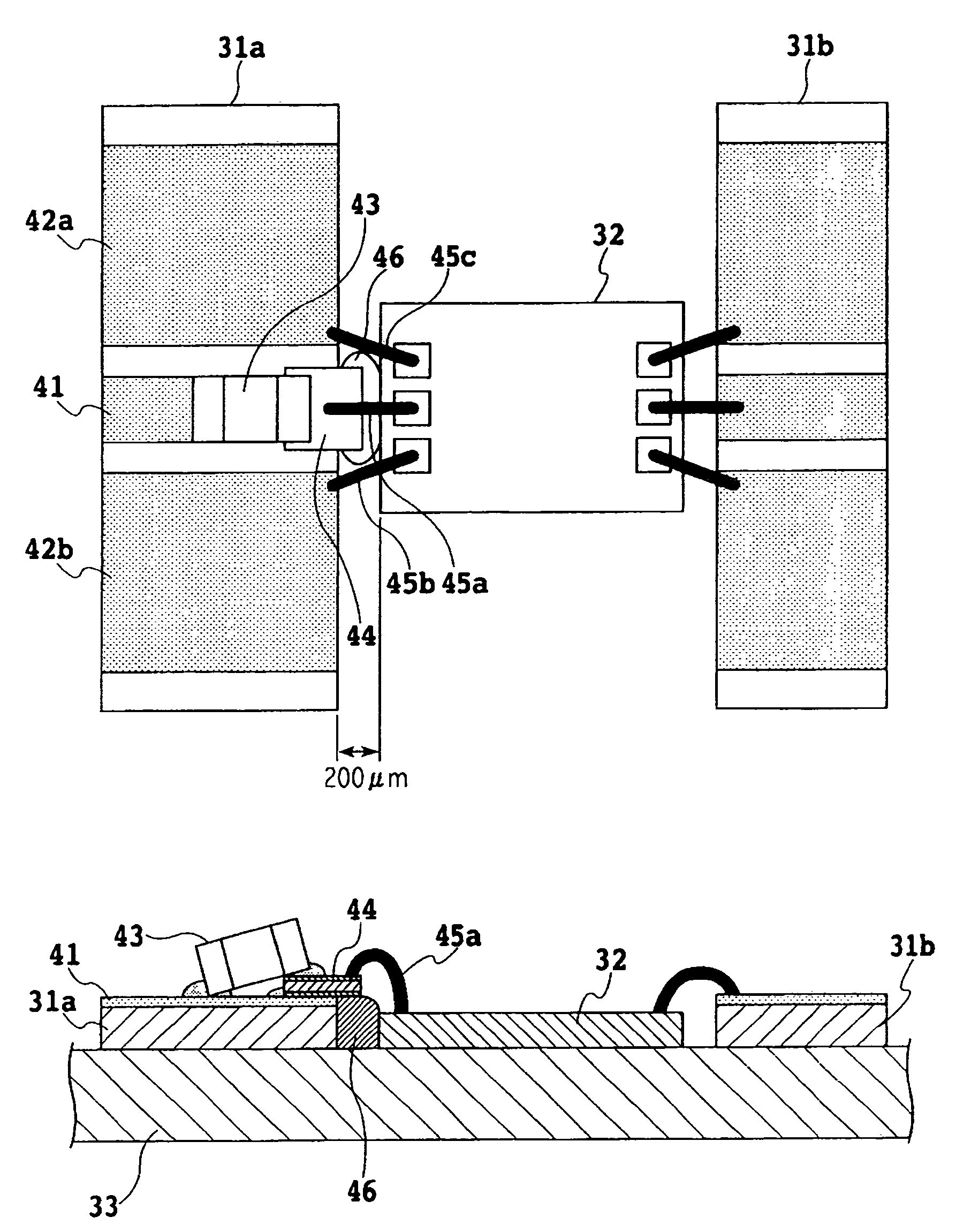 AC coupling circuit having a large capacitance and a good frequency response