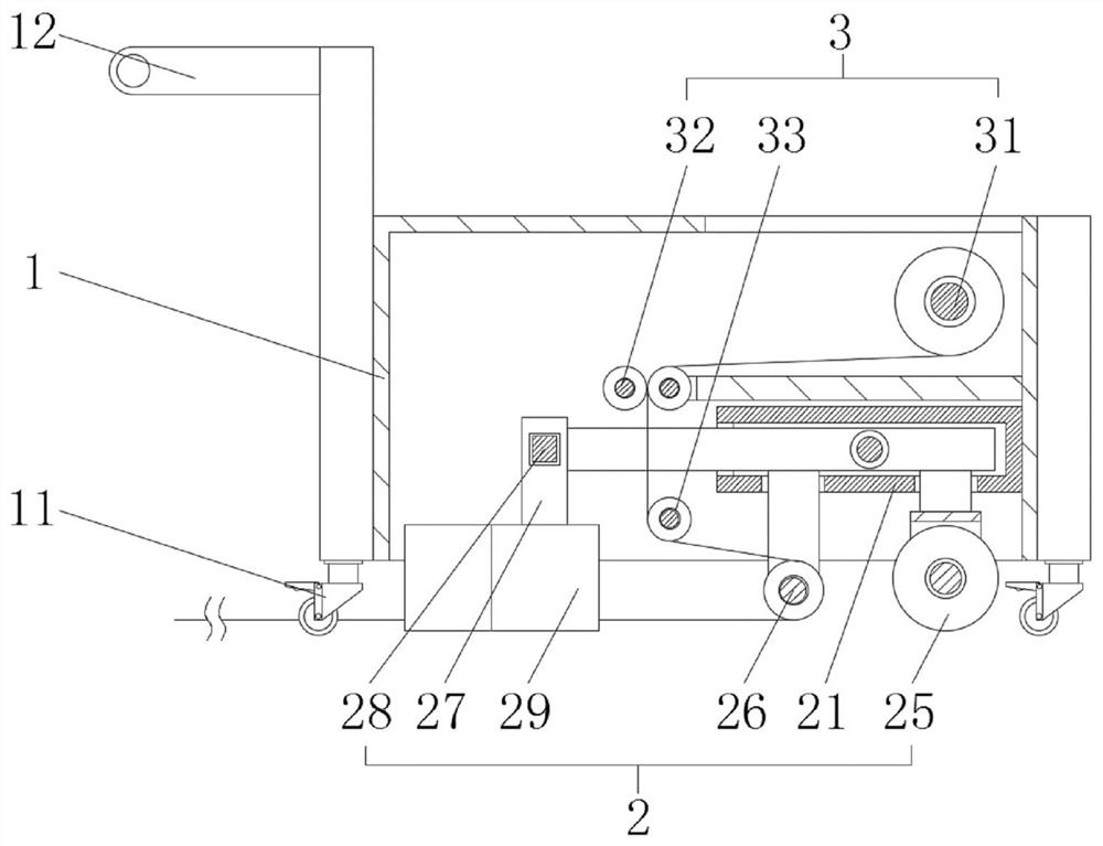 Film covering and edge pressing integrated device for watermelon seedling culture and implementation method thereof