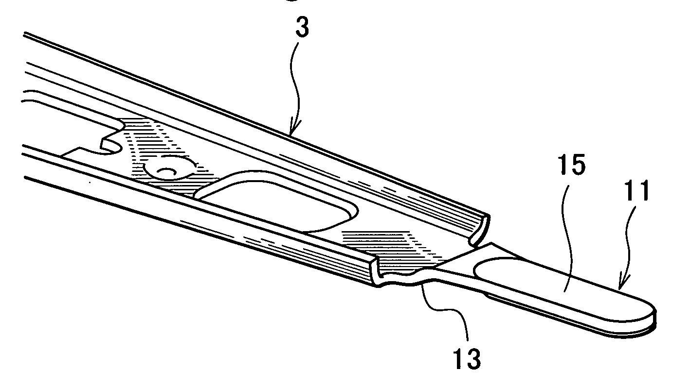 Load/unload-type head suspension and method of processing the same