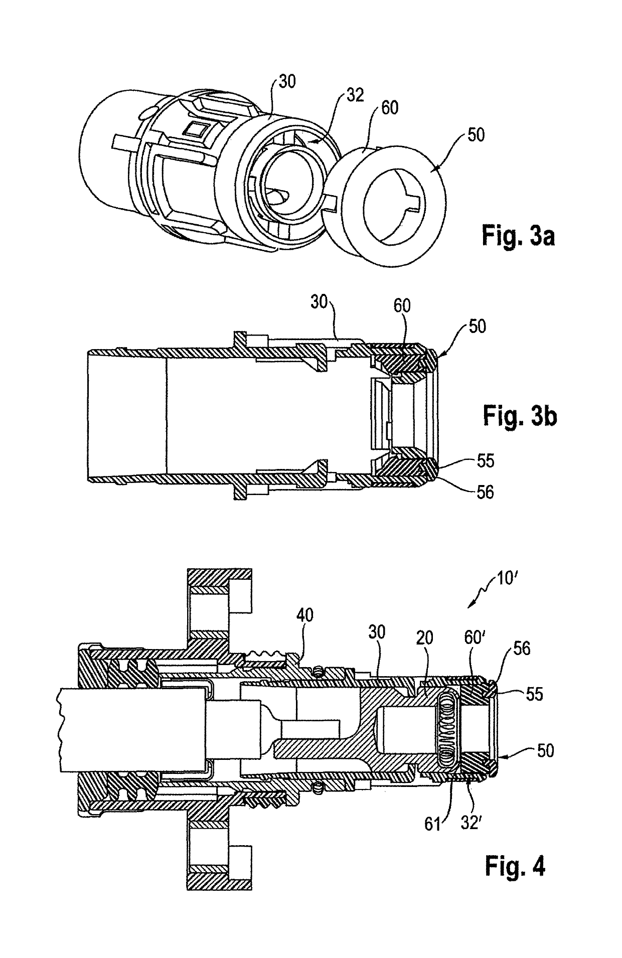 Plug connector with damping element